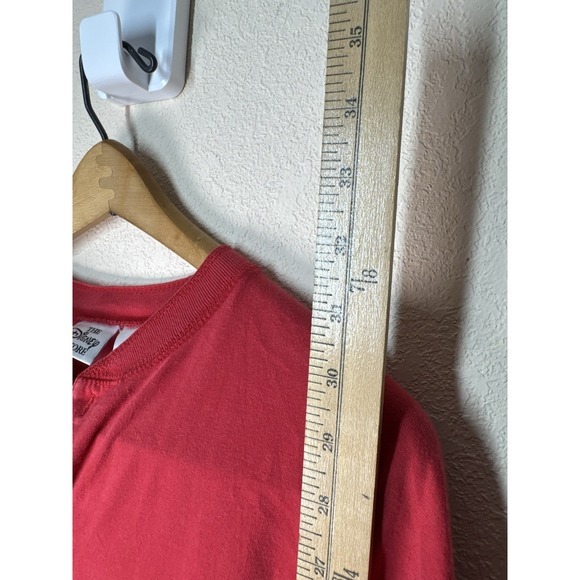Disney Store Women's XXL Red Henley Long Sleeve Shirt Mickey‎ Embroidery *RARE* - Picture 8 of 9